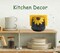 Sunflower Sponge Holder for Kitchen Sink, Yellow Ceramic Drying Rack, Kitchen Sink Organizer, Decor